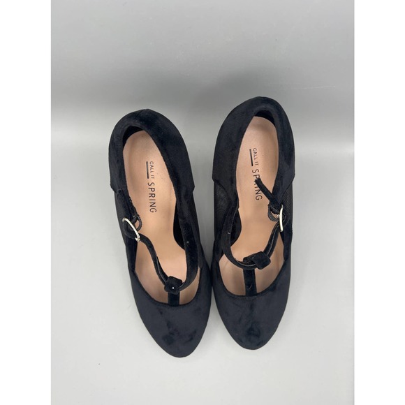 Call It Spring black suede heels sz 6 - Picture 8 of 11